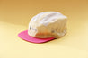 Feather Cap - Yellow / Pink & White
